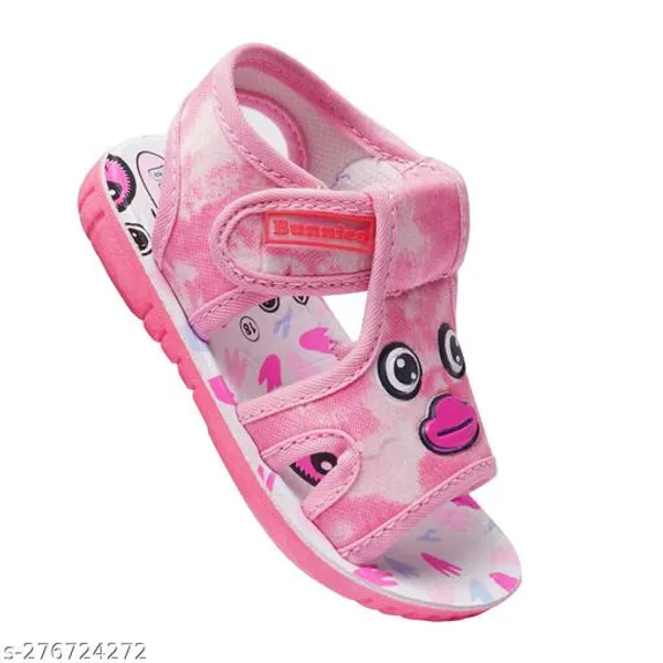Pink_Printed_Velcro_Sandals_For_Girls