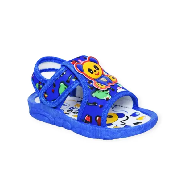 Blue_Printed_Open_Toe_Sandals_For_Kids