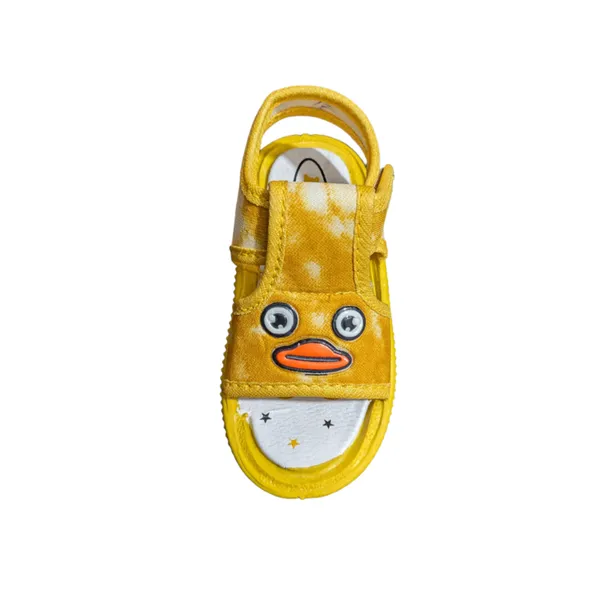 Yellow_Textile_Casual_Sandals_For_Kids