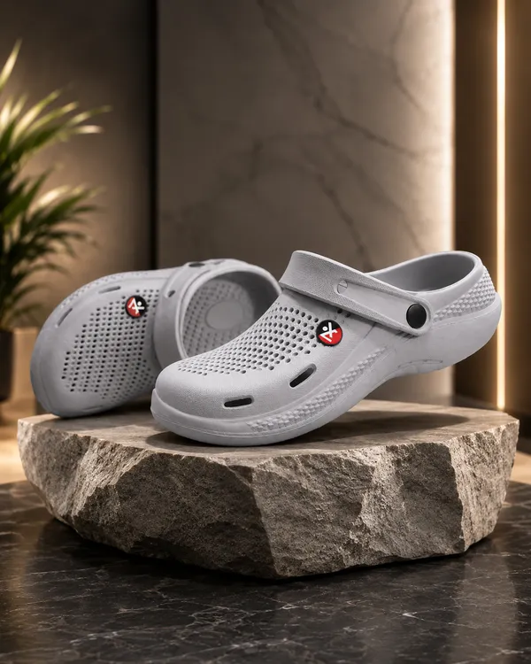 Grey_Casual_Clogs_For_Unisex