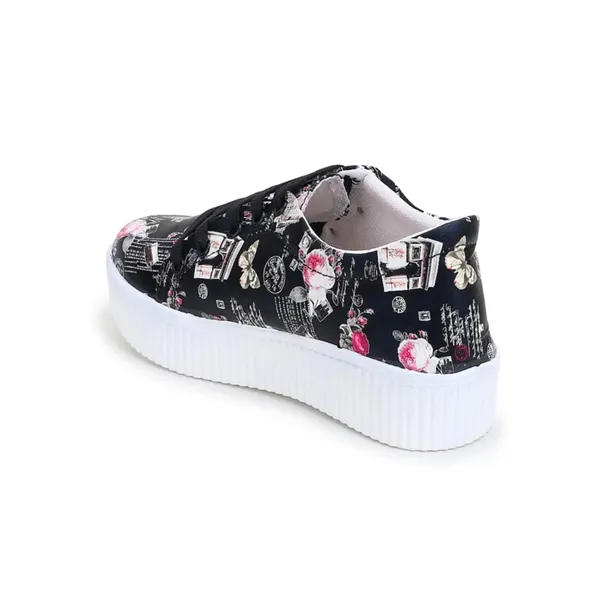 Multicolor_Printed_Lace-Up_Casual_Sneakers_For_Women