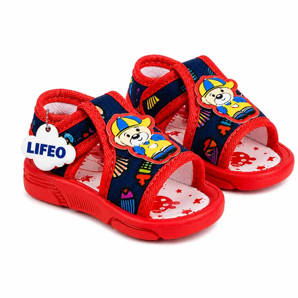 Red_Printed_Open_Toe_Sandals_For_Boys