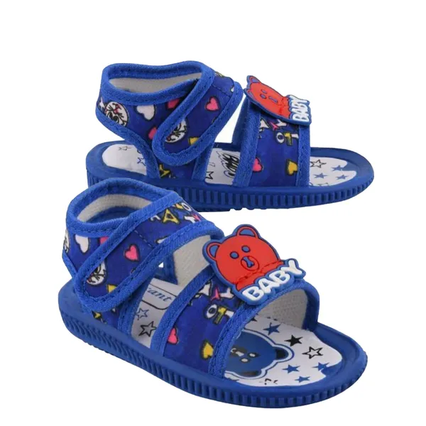Blue_Printed_Sound_Sandals_For_Baby_Boys_And_Girls
