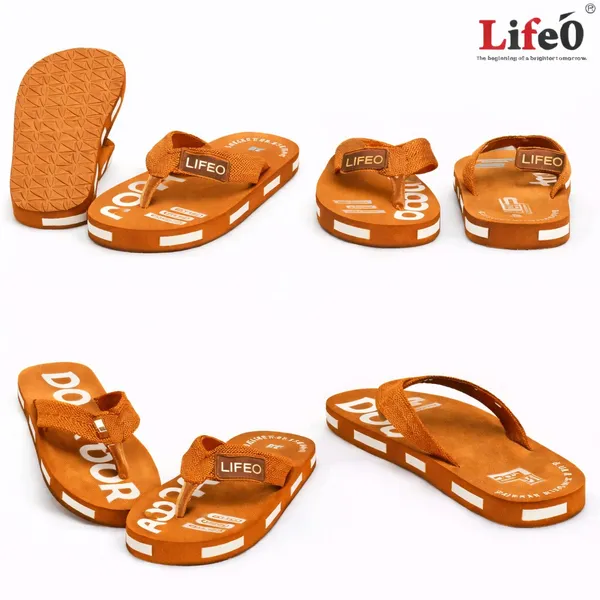 Orange_Casual_Flip_Flops_For_Men