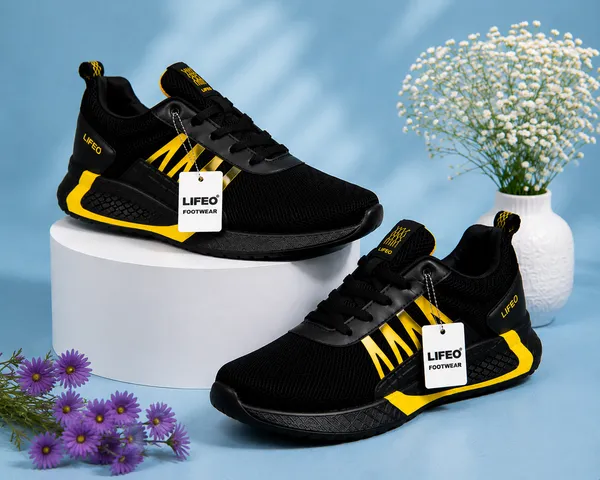 Black_Mesh_Lace_Up_Sports_Shoes_For_Men