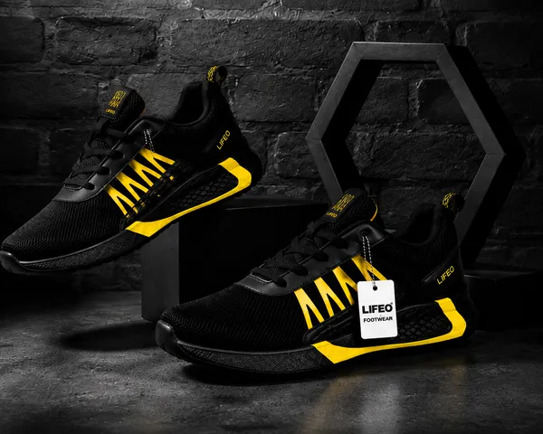 Black_Mesh_Lace_Up_Sports_Shoes_For_Men
