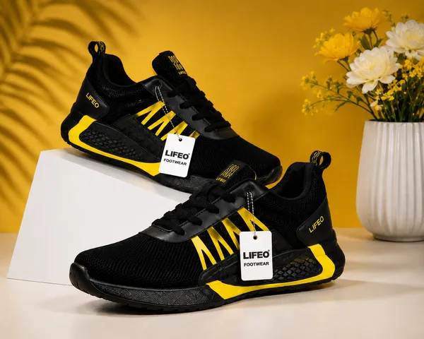 Black_Mesh_Lace_Up_Sports_Shoes_For_Men