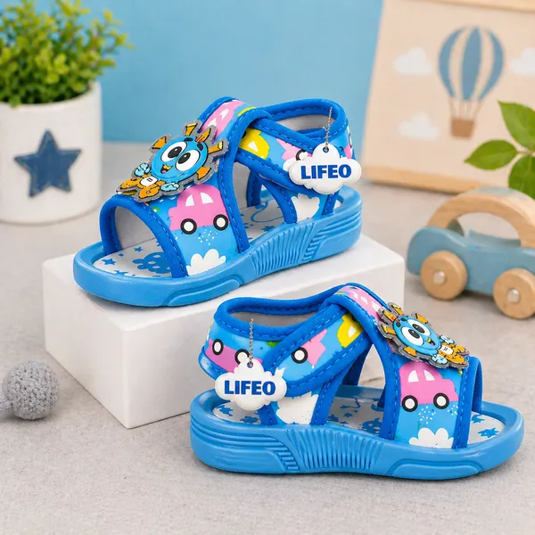 Blue_Cartoon_Sandals_For_Kids
