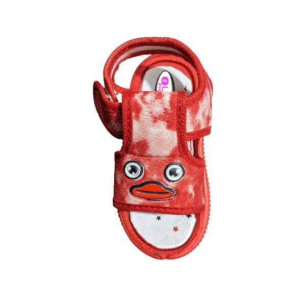 Red_Textile_Character_Sandals_For_Babies