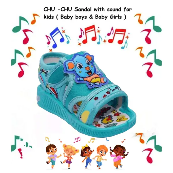 Turquoise_Cartoon_Sandals_For_Boys