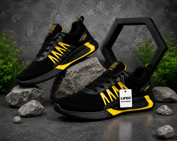 Black_Mesh_Lace_Up_Sports_Shoes_For_Men
