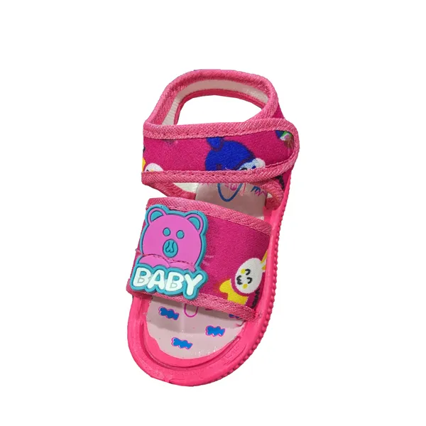 Pink_Textile_Open_Toe_Sandals_For_Babies