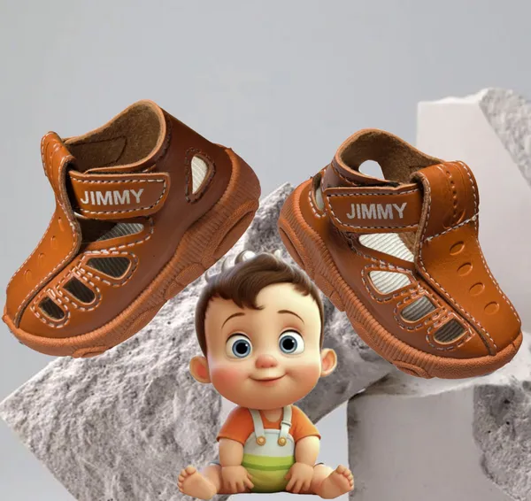 Brown_Velcro_Ankle_Sandals_For_Babies