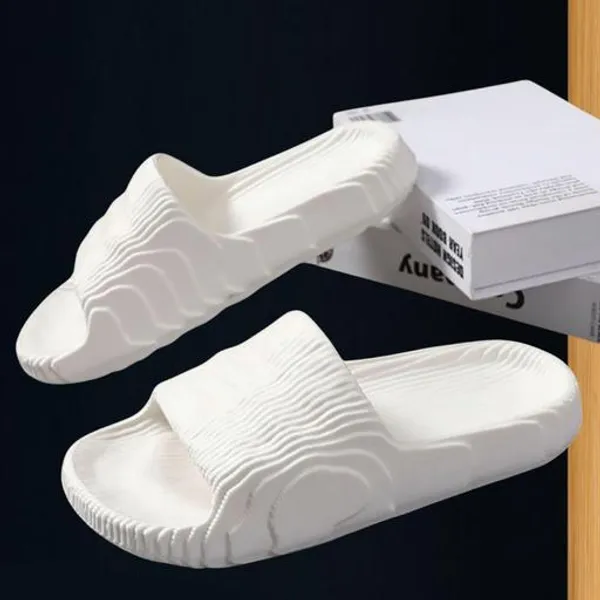 White_Textured_Slip-On_Slippers_Combo_For_Unisex