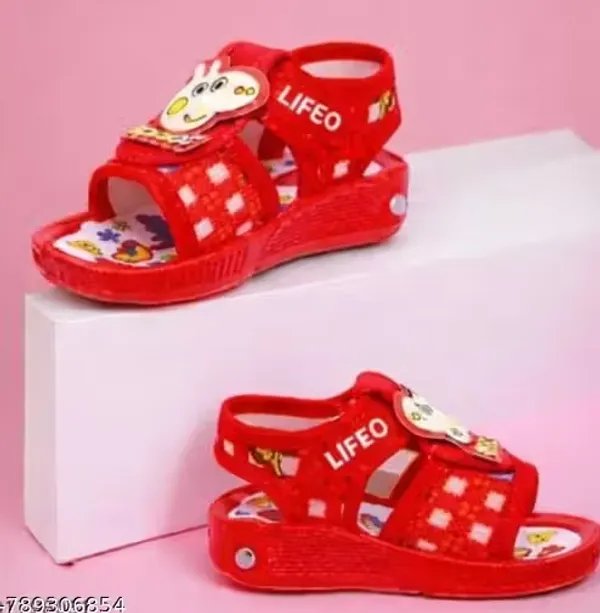 Red_Cartoon_Open_Toe_Sandals_For_Kids