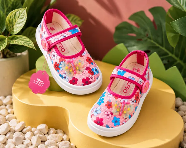Pink_Floral_Canvas_Mary_Jane_Shoes_For_Girls