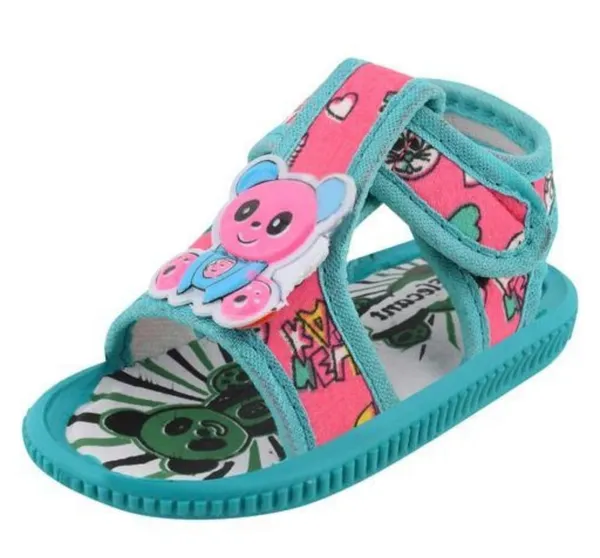 Blue_Textile_Cartoon_Sandals_For_Girls