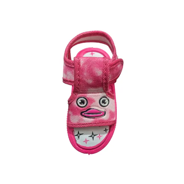 Pink_Printed_Velcro_Sandals_For_Girls