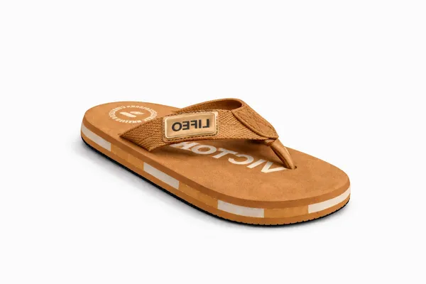 Orange_Casual_Flip_Flops_For_Men