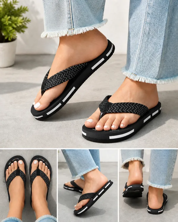 Black_Soft_Sole_Flip_Flops_For_Men