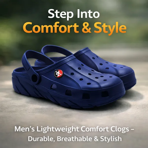 Navy_Casual_Clogs_For_Unisex