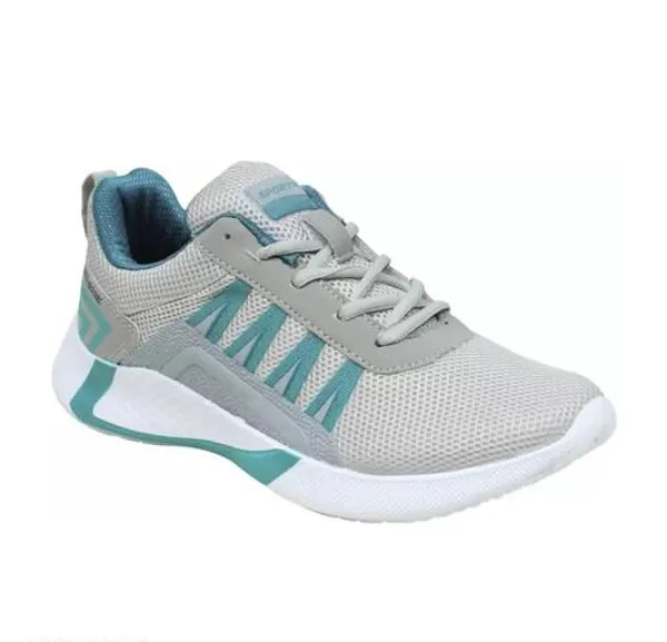 Grey_Mesh_Lace_Up_Sports_Shoes_For_Adults