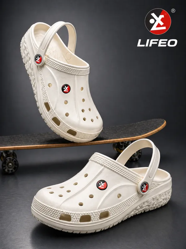 White_Casual_Clog_Shoes_For_Unisex