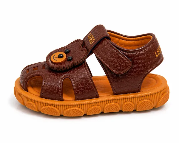Brown_Bear_Design_Sandals_For_Kids
