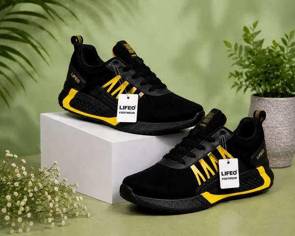Black_Mesh_Lace_Up_Sports_Shoes_For_Men