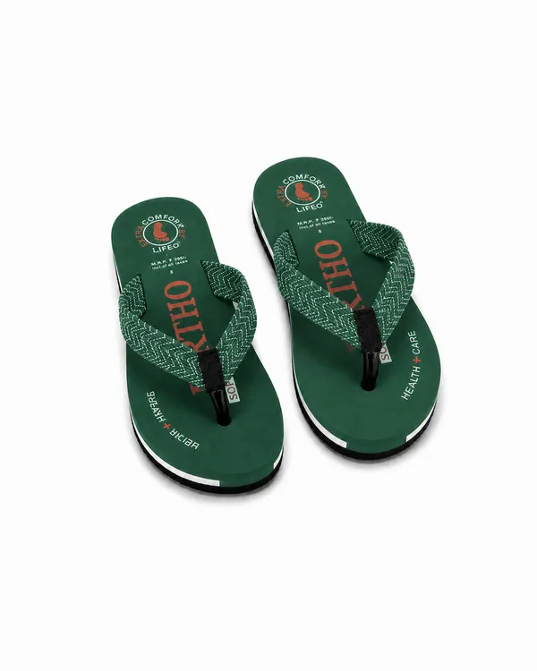 Green_Comfort_Flip_Flops_For_Men