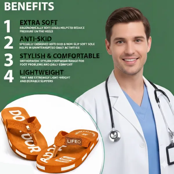Orange_Casual_Flip_Flops_For_Men