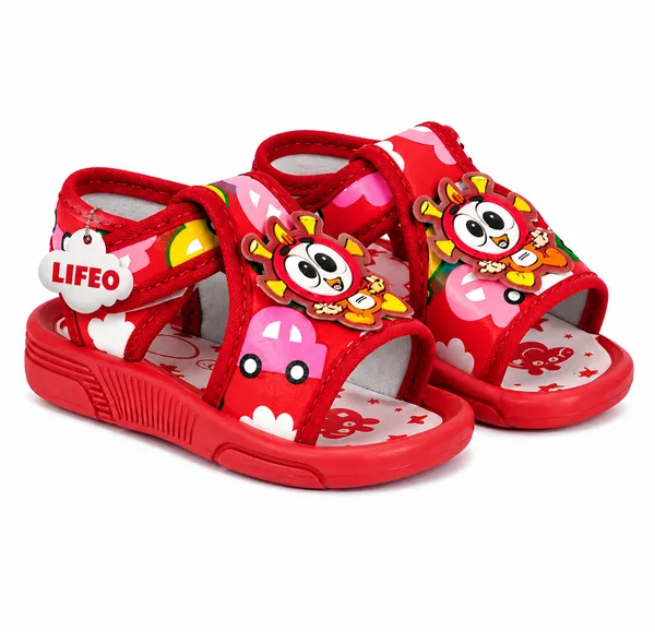 Red_Cartoon_Strap_Sandals_For_Kids