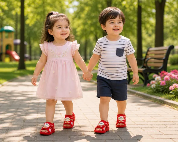 Red_Cartoon_Open_Toe_Sandals_For_Kids