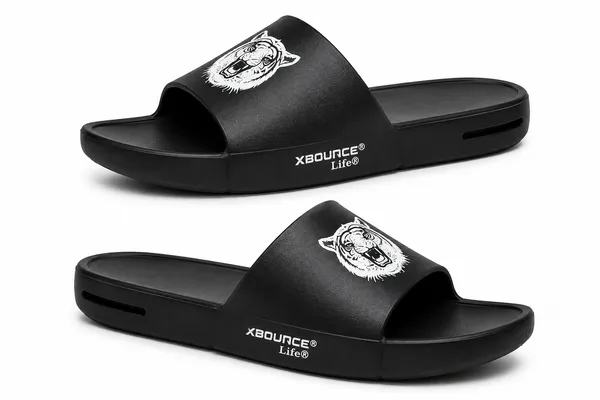 Black_Slip_On_Slide_Sandals_For_Men