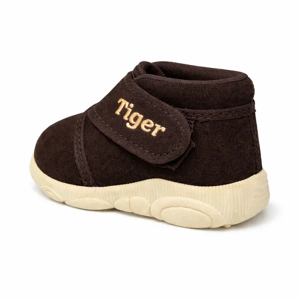Brown_Suede_Velcro_Booties_For_Babies