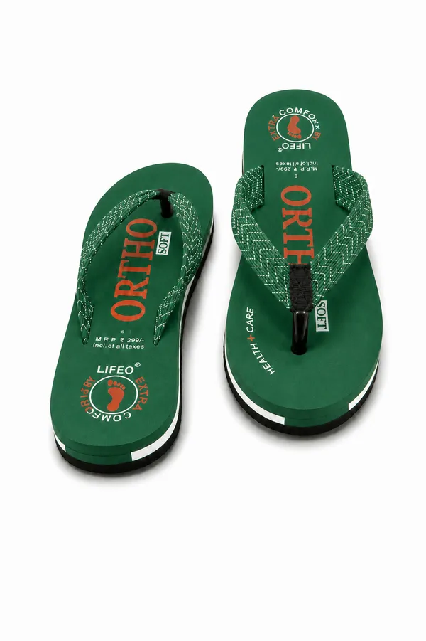 Green_Comfort_Flip_Flops_For_Men