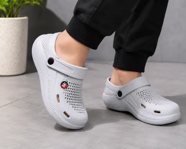 Grey_Casual_Slip_On_Clogs_For_Unisex