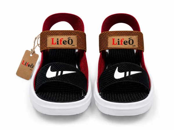 Black_And_Red_Strap_Sandals_For_Kids