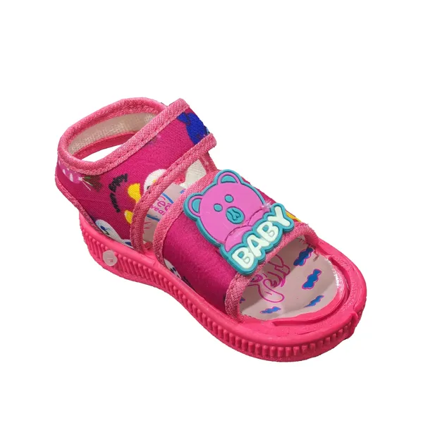 Pink_Textile_Open_Toe_Sandals_For_Babies
