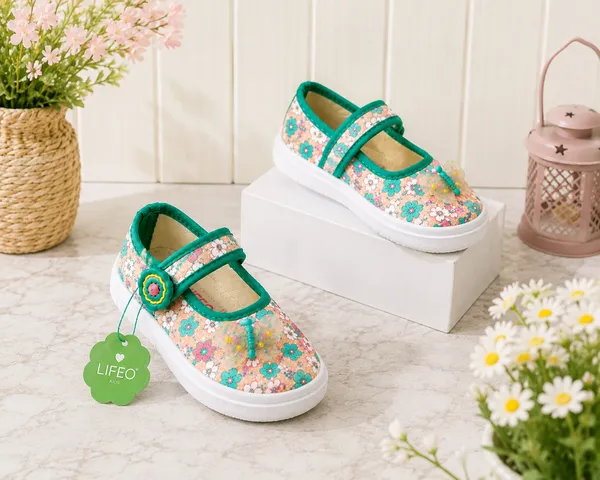 Multicolour_Floral_Strap_Shoes_For_Girls
