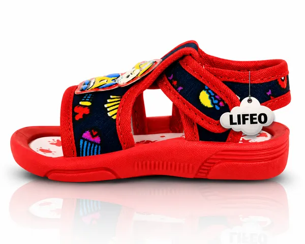 Red_Printed_Open_Toe_Sandals_For_Boys
