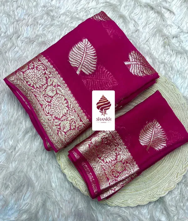 Pink_Viscose_Georgette_Zari_Border_Saree_For_Women