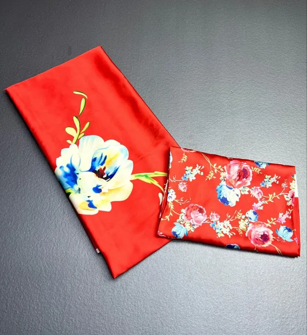 Red_Modal_Silk_Floral_Print_Saree_For_Women