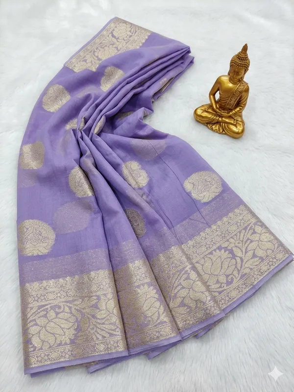 Purple_Viscose_Georgette_Butta_Print_Partywear_Saree_For_Women