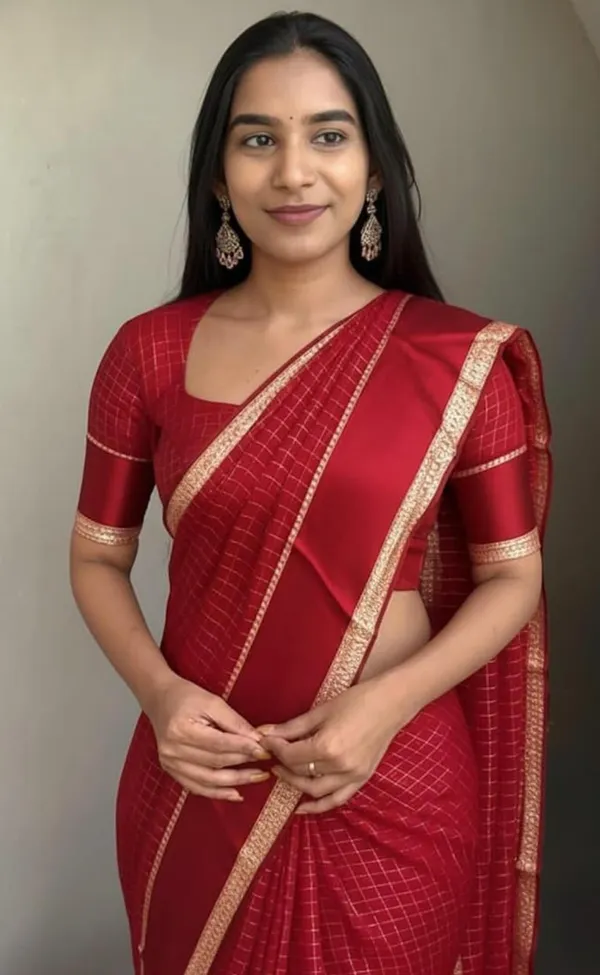 Red_Viscose_Georgette_Traditional_Saree_For_Women