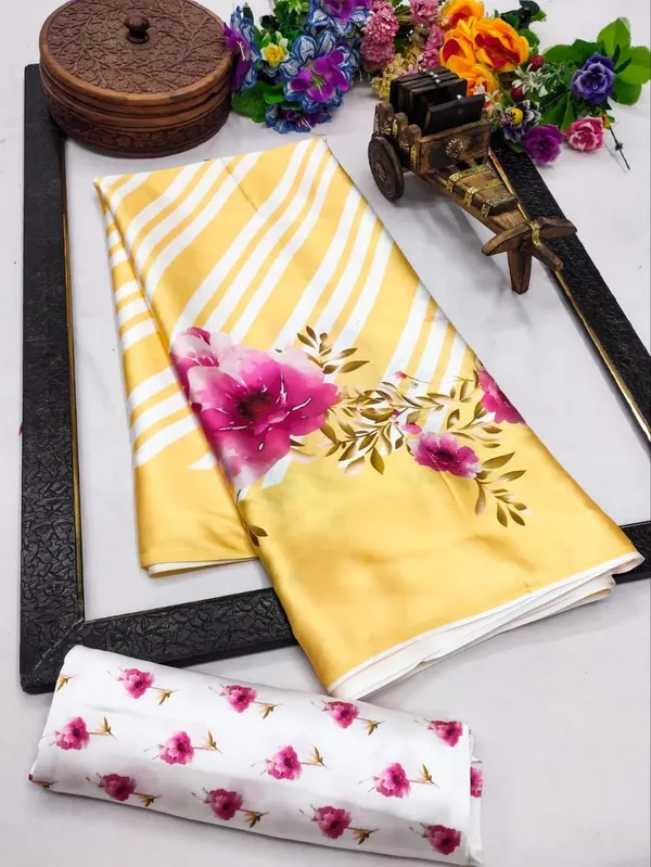 Yellow_Modal_Silk_Striped_Saree_For_Women