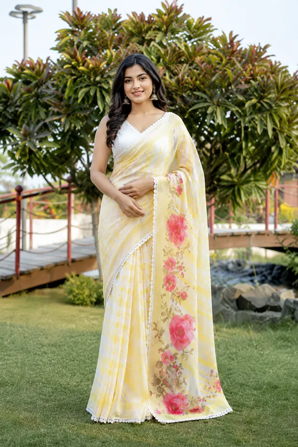Yellow_Modal_Silk_Striped_Saree_For_Women