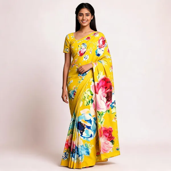 Yellow_Modal_Silk_Floral_Digital_Print_Saree_For_Women