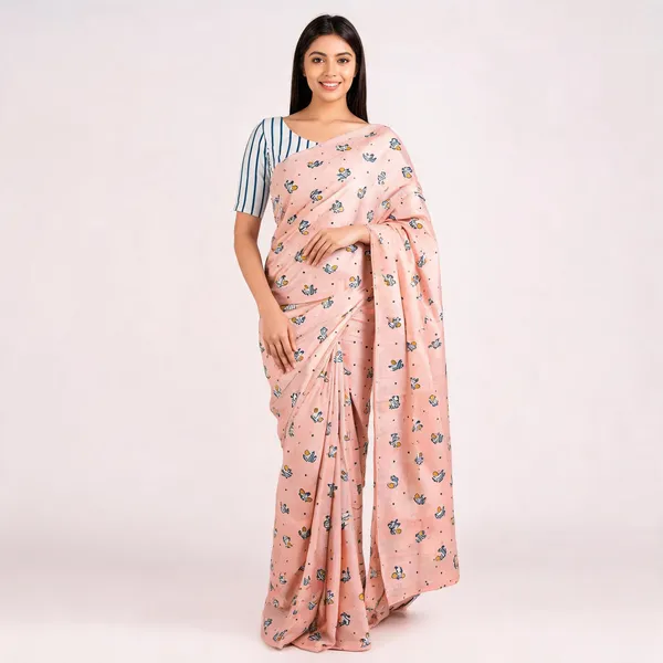 Beige_Modal_Silk_Printed_Saree_For_Women