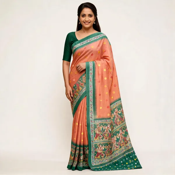 Multicolour_Modal_Silk_Bordered_Saree_For_Women